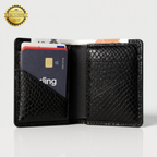 OLIVER Hakiki Deri Dikey Erkek Cüzdan - 6 Kartlı ve Nakit Bölmeli Kompakt Tasarım