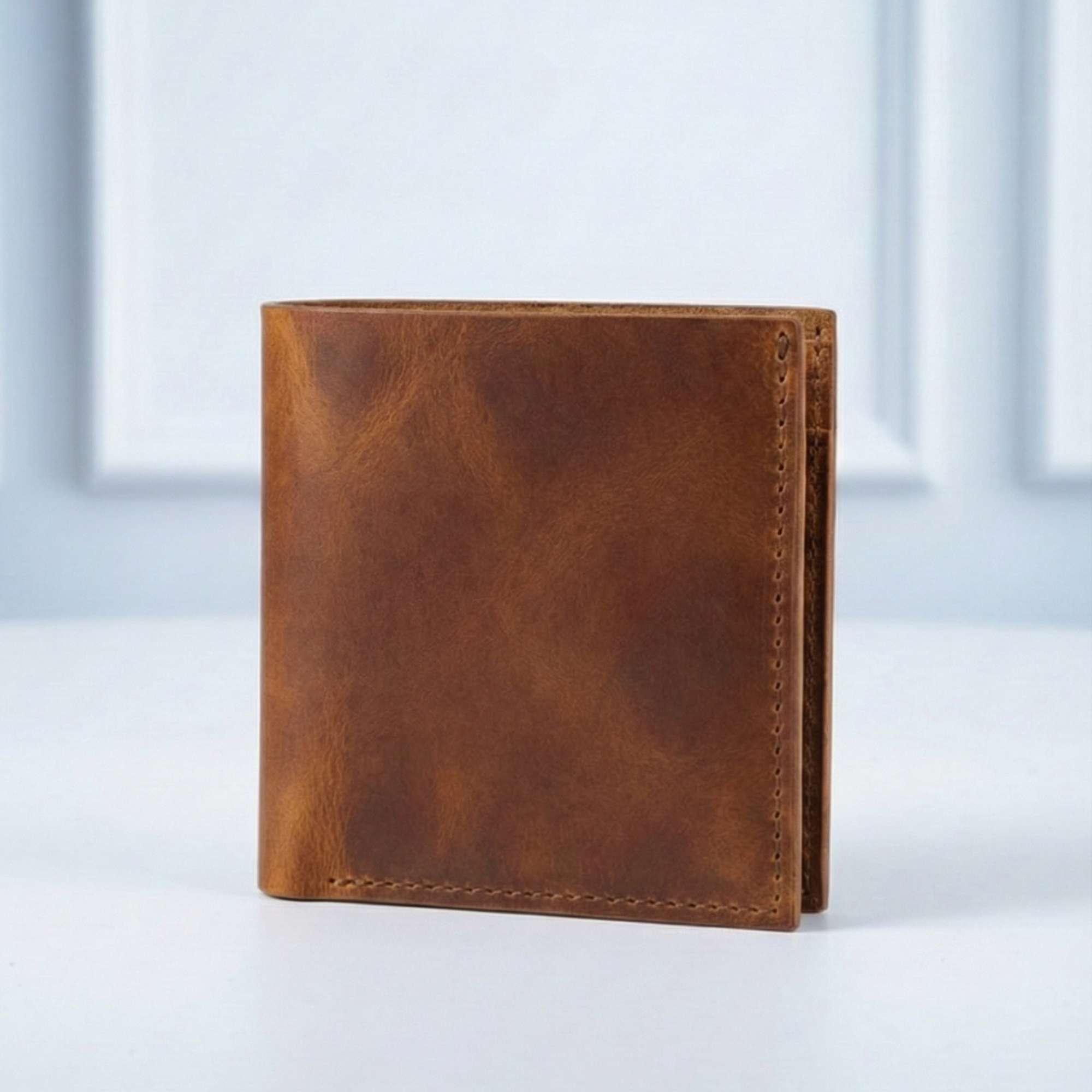 4 Kart Bölmeli Premium Gerçek Deri Cüzdan – Hakiki Deri, İnce ve Şık Tasarım