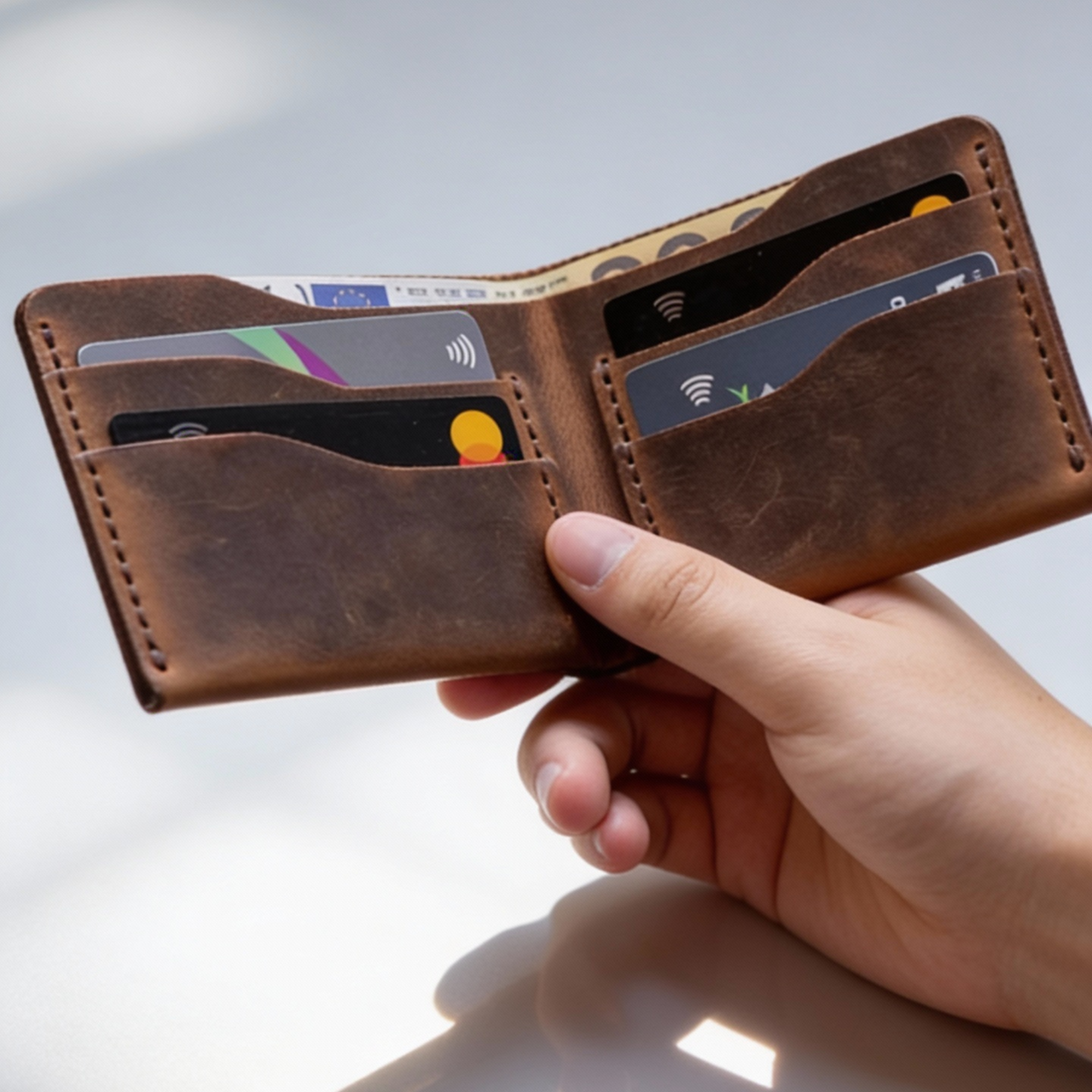 4 Gözlü Klasik Tip Hakiki Deri Cüzdan – Zamansız Şıklık & Günlük Konfor