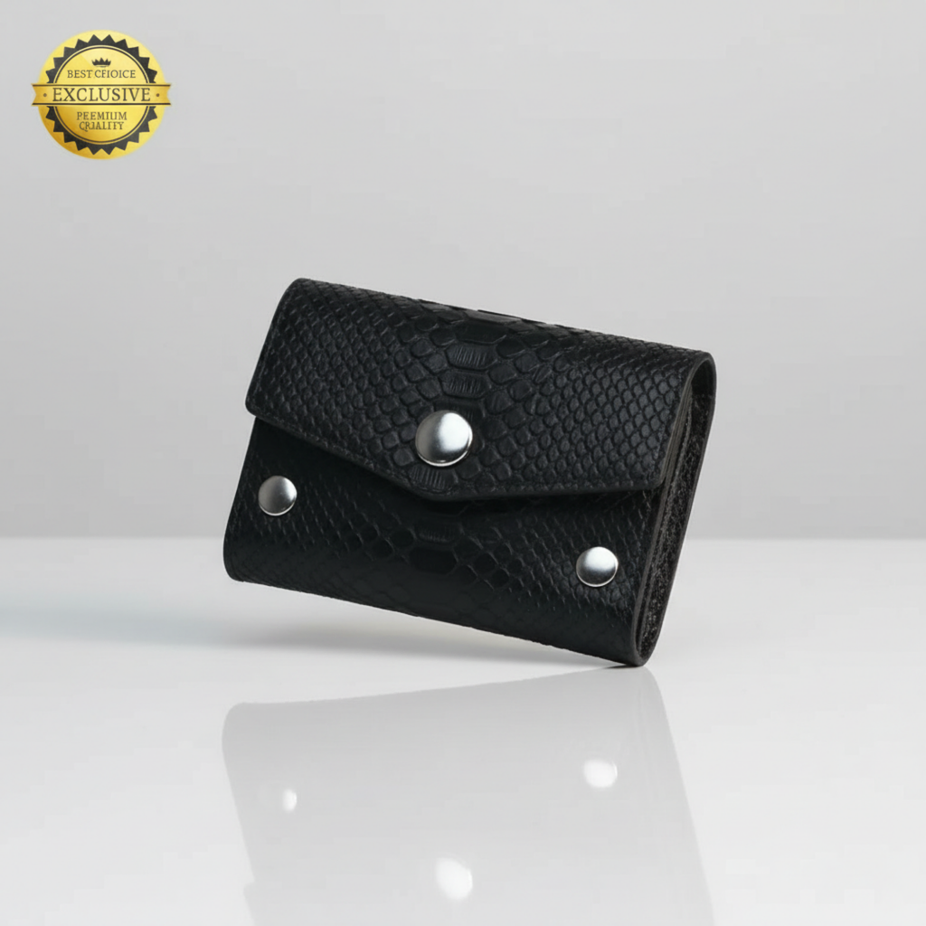 OLMECA Hakiki Deri Tek Bölmeli Kartlık - 6 Kart Kapasiteli Sleeve Tasarım