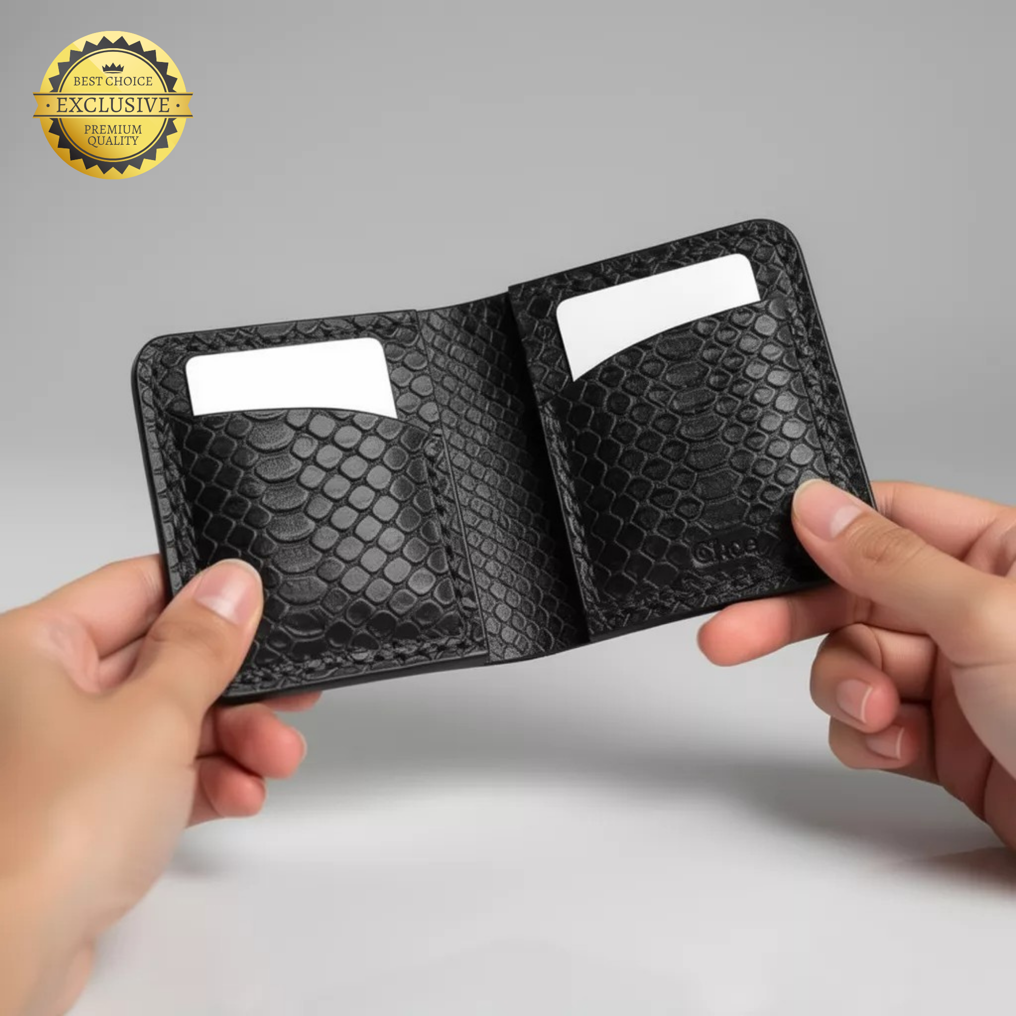 SAM Hakiki Deri Dikey Erkek Cüzdan - 4 Kart Bölmeli Slim Tasarım