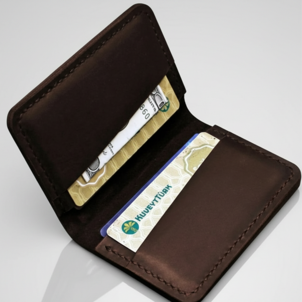 PERLA İtalyan Mikrofiber Dikiş Premium Hakiki Deri Kartlık