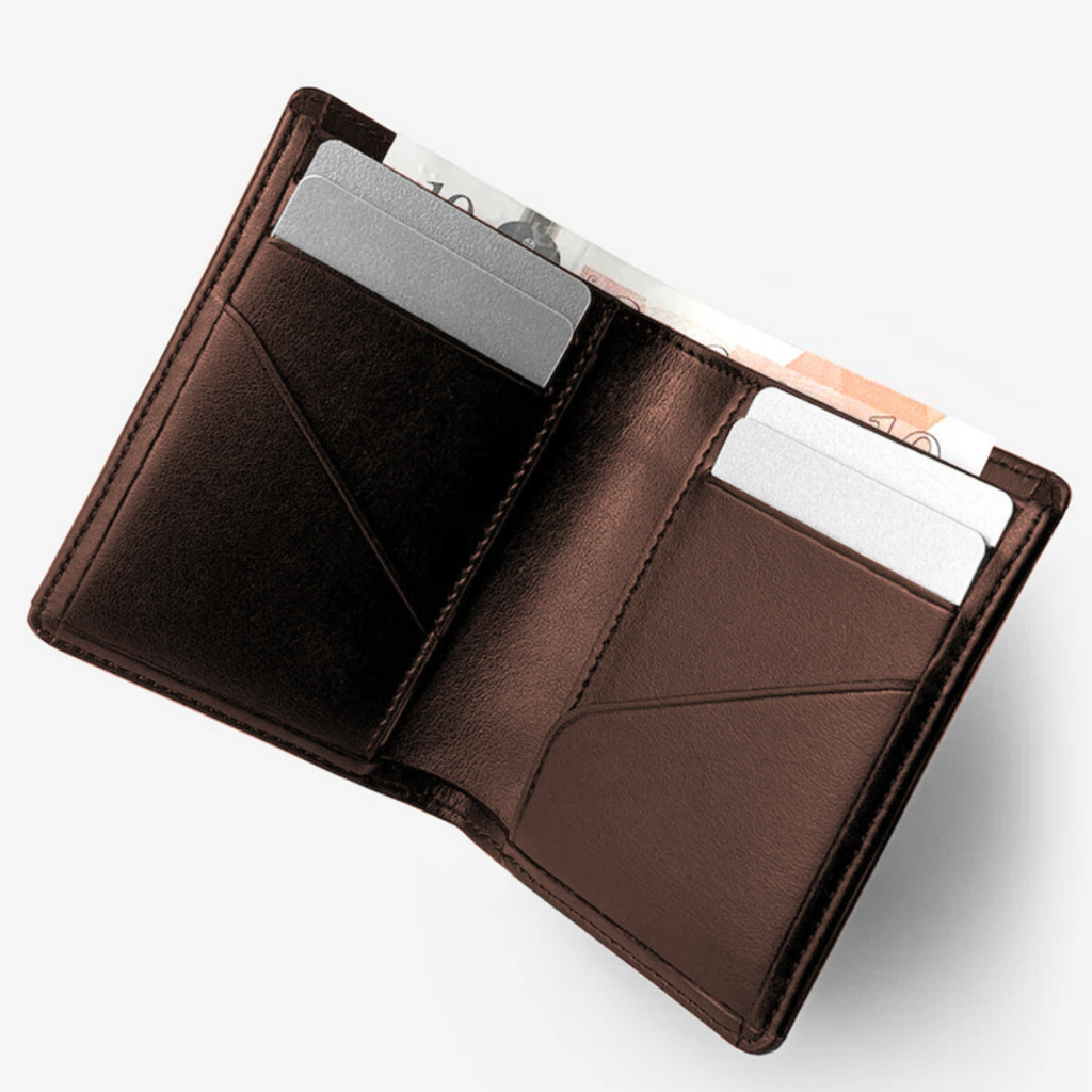 Oliver Dikey Slim Cüzdan - 8.5x10.5cm 6 Kart Bölmeli Hakiki Deri Cüzdan