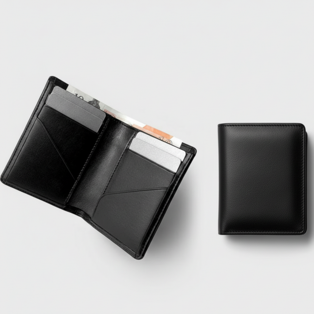 Oliver Dikey Slim Cüzdan - 8.5x10.5cm 6 Kart Bölmeli Hakiki Deri Cüzdan