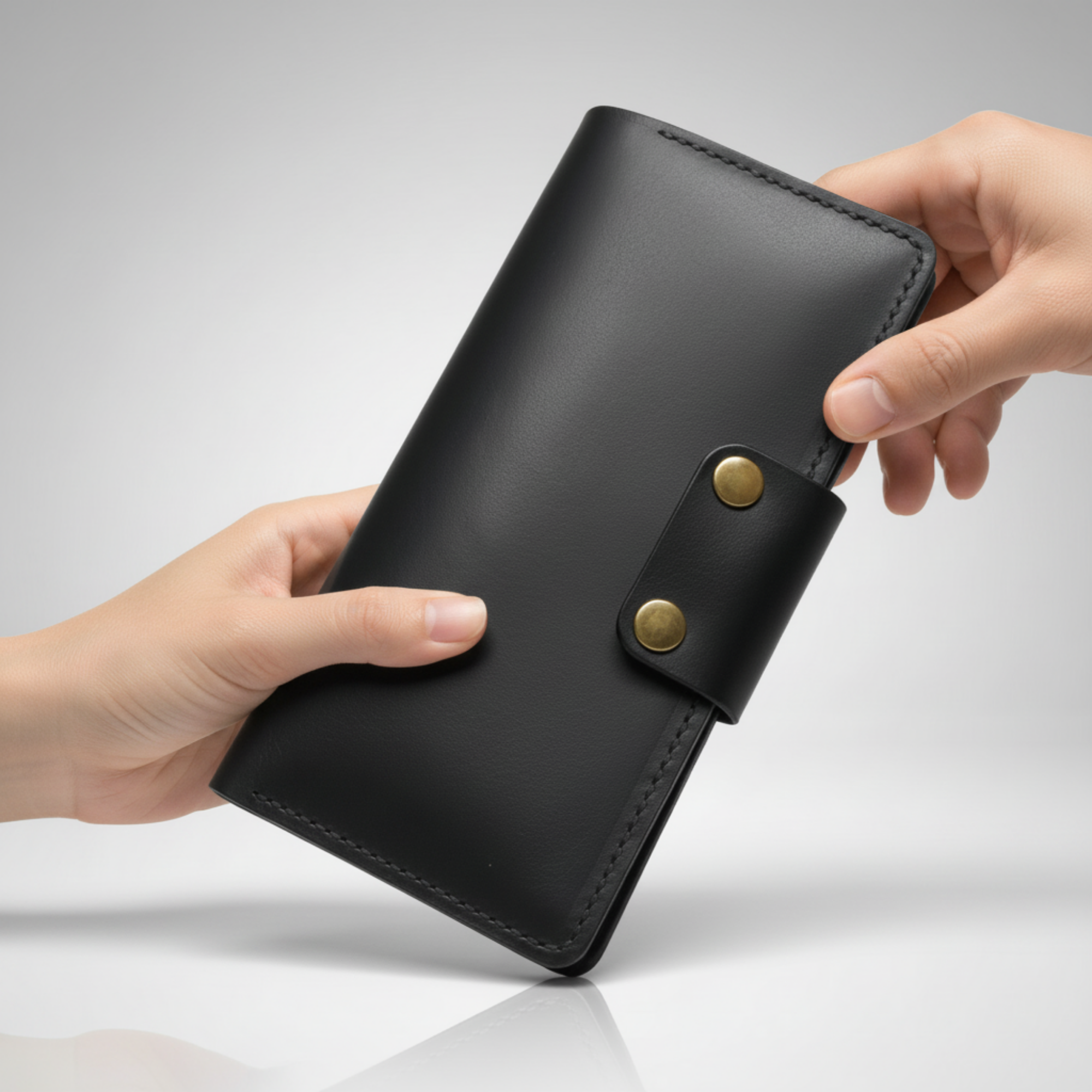 PORTFÖY İtalyan Mikrofiber Dikiş Premium Hakiki Deri Cüzdan