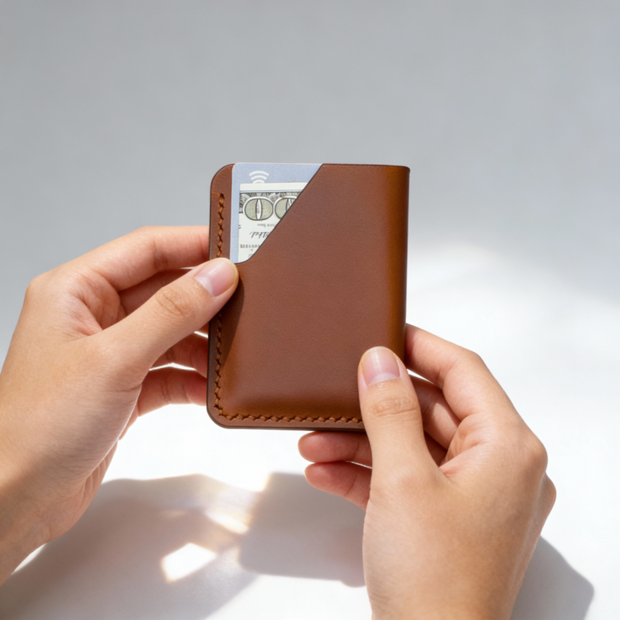 JAGUAR İtalyan Mikrofiber Dikiş Premium Hakiki Deri Kartlık