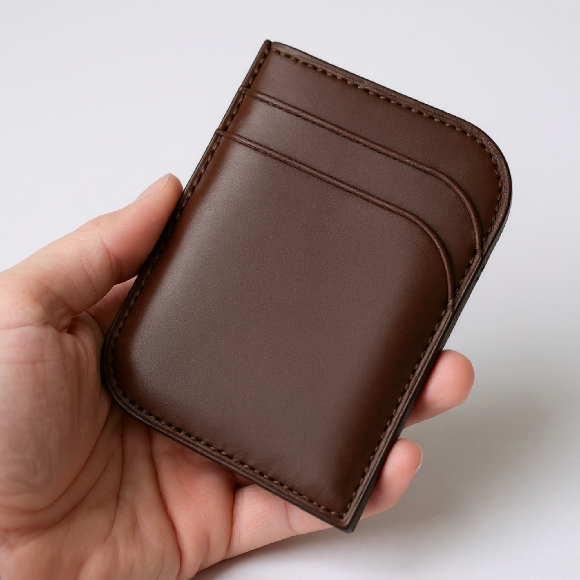 ALDER İtalyan Mikrofiber Dikiş Premium Hakiki Deri Dikey Kartlık