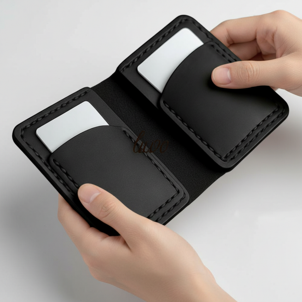 SAM İtalyan Mikrofiber Dikiş Premium Hakiki Deri Yatay Kartlık