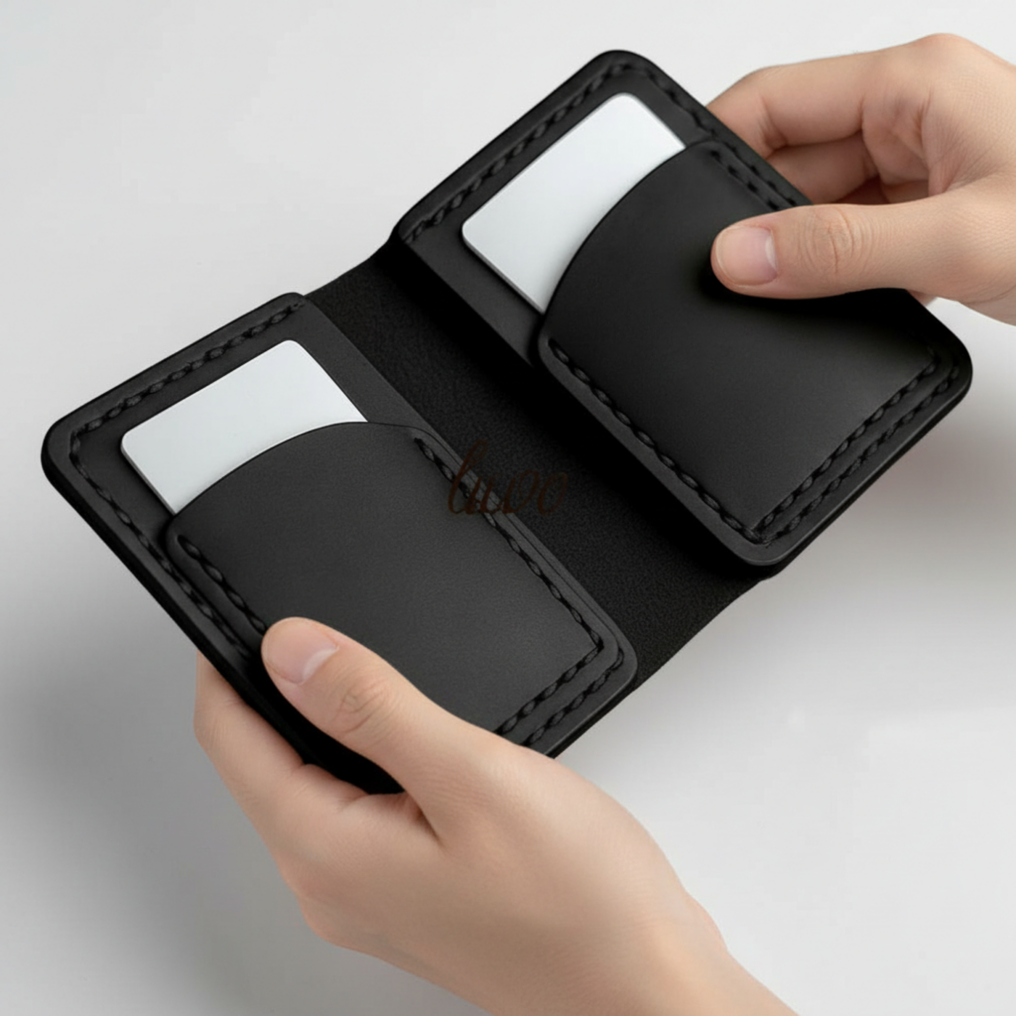 SAM İtalyan Mikrofiber Dikiş Premium Hakiki Deri Yatay Kartlık