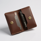 XFOLD İtalyan Mikrofiber Dikiş Premium Hakiki Deri Yatay Kartlık