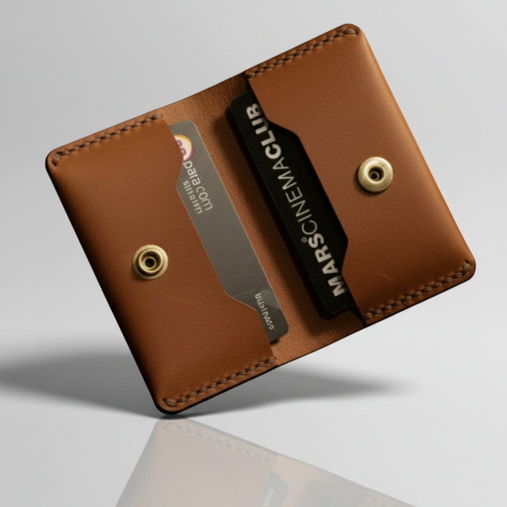 XFOLD İtalyan Mikrofiber Dikiş Premium Hakiki Deri Yatay Kartlık