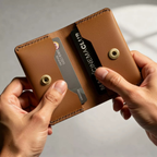 XFOLD İtalyan Mikrofiber Dikiş Premium Hakiki Deri Yatay Kartlık